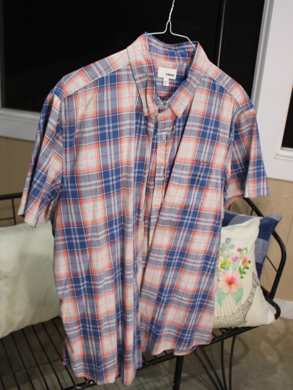 Sonoma Plaid Button-Up Shirt – Men’s XXL